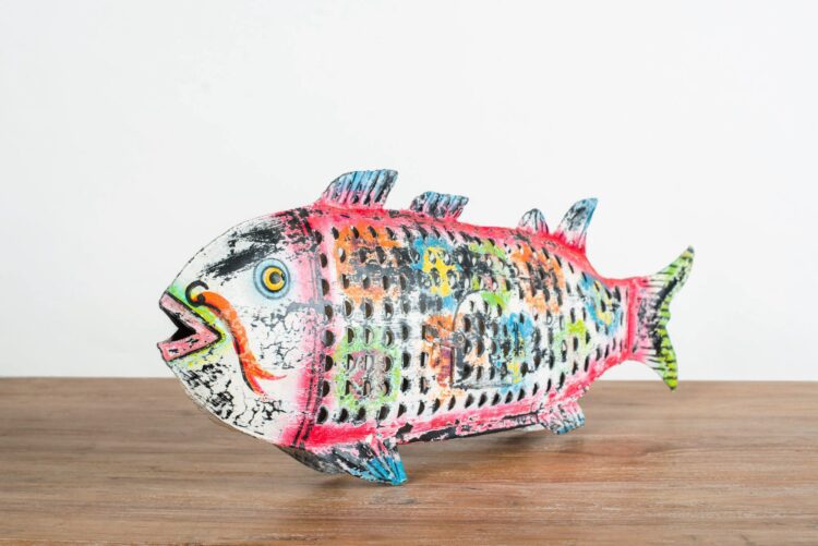 Pez-candelabro colgante