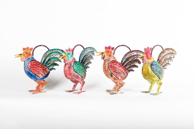 Regadera gallo metal