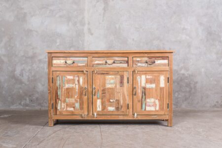 Buffet indio de maderas recicladas