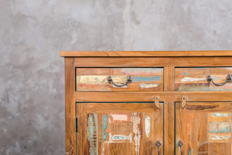 Buffet indio de maderas recicladas - Imagen 7