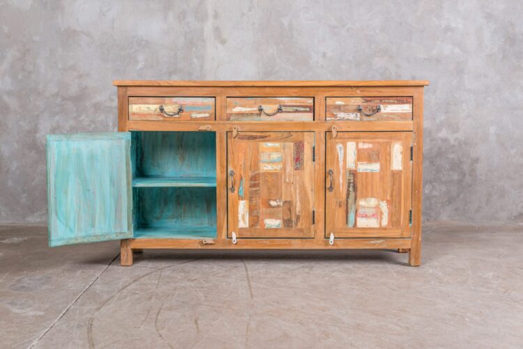 Buffet indio de maderas recicladas - Imagen 2