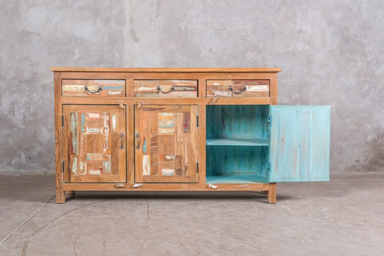 Buffet indio de maderas recicladas - Imagen 3