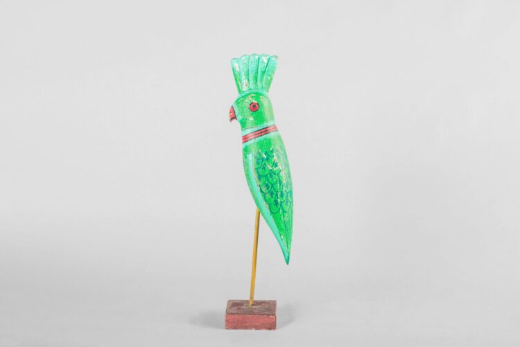 Loro de madera pintado - Imagen 2