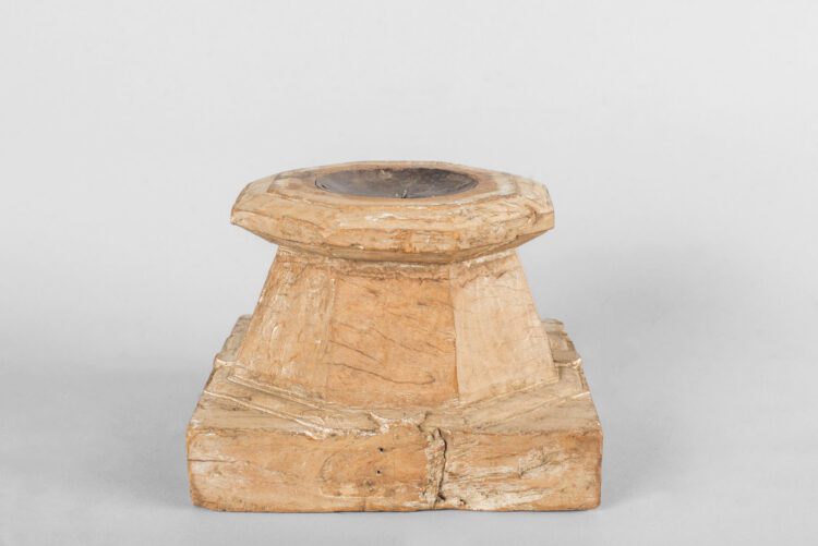 Base de Madera Reciclada Candelabro(valor unitario) - Imagen 4