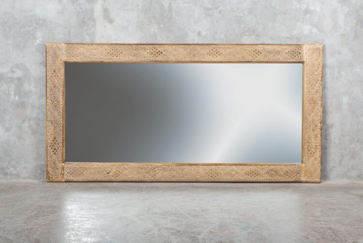 Espejo rectangular tallado XL