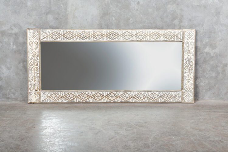 Espejo rectangular tallado L