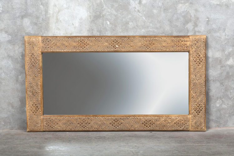 Espejo rectangular tallado M
