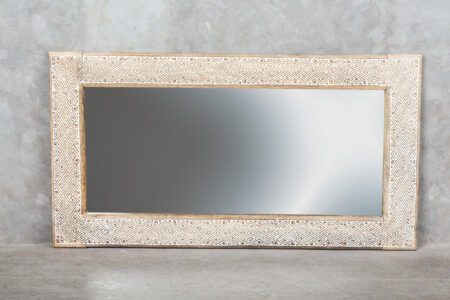 Espejo rectangular tallado M