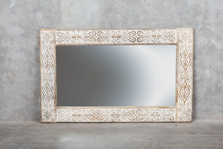 Espejo rectangular tallado S
