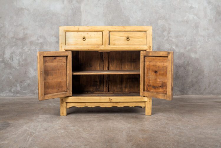 Cabinet natural 2 cajones - Imagen 4