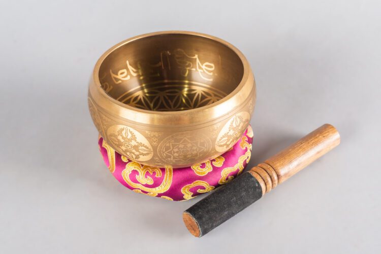 Cuenco tibetano 15 cms de diámetro ,  Diseño Mandala - Imagen 4
