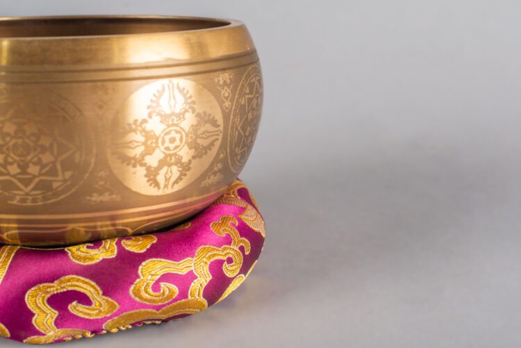 Cuenco tibetano 15 cms de diámetro ,  Diseño Mandala - Imagen 5