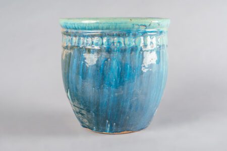 Macetero Relieve Superior Celeste