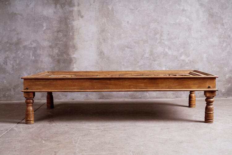 Mesa Madera Natural Con Fierro - Imagen 2