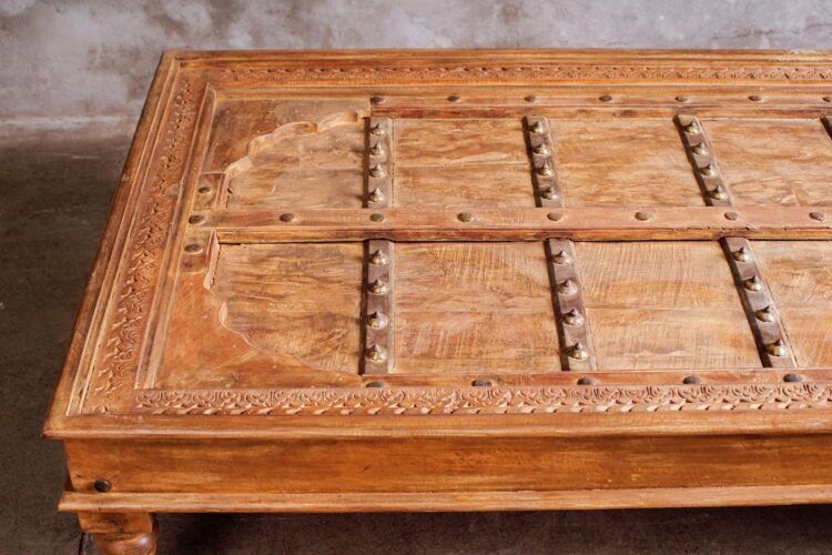 Mesa Madera Natural Con Fierro - Imagen 3