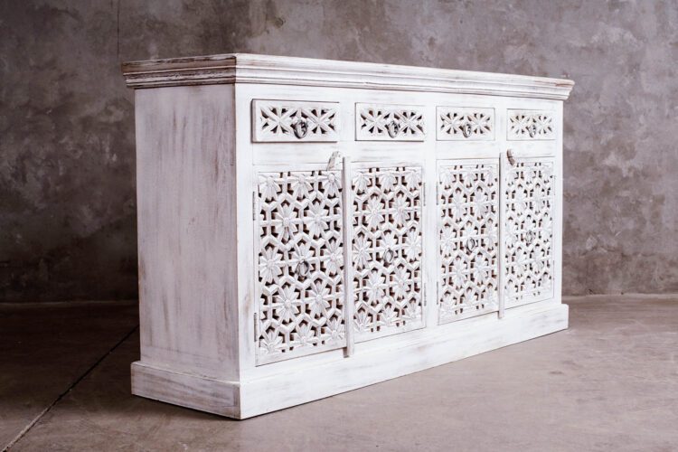 Buffet Indio Tallado 4 Puertas 4 Cajones - Imagen 7