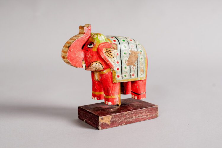 Elefante de madera Pintado - Imagen 10