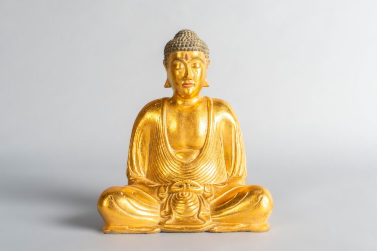 Buda Meditando 25 cms Colores - Imagen 11