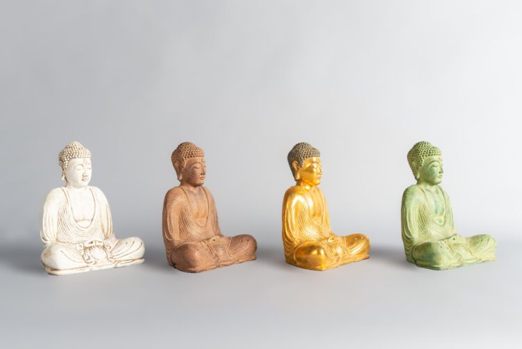 Buda Meditando 25 cms Colores - Imagen 10