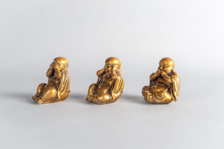Trio Monjes Sabios pequeños - Imagen 3