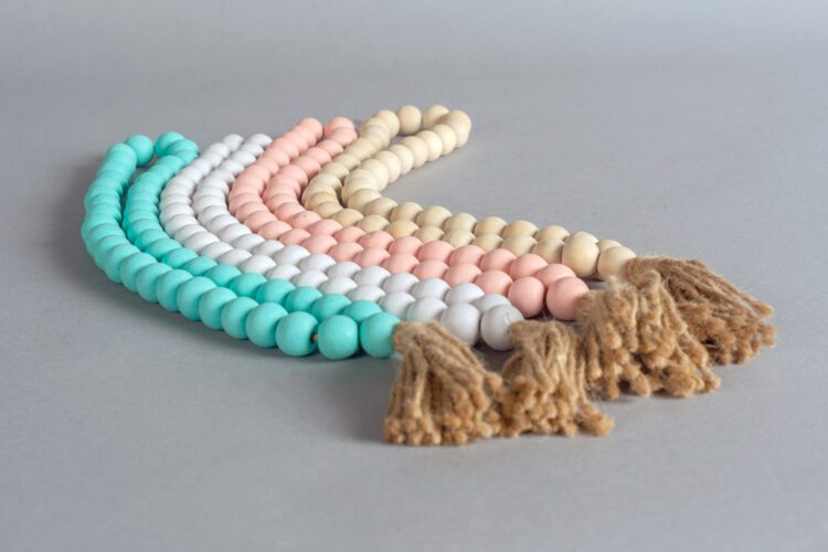 Collar Decorativo Cuentas de Madera - Imagen 5