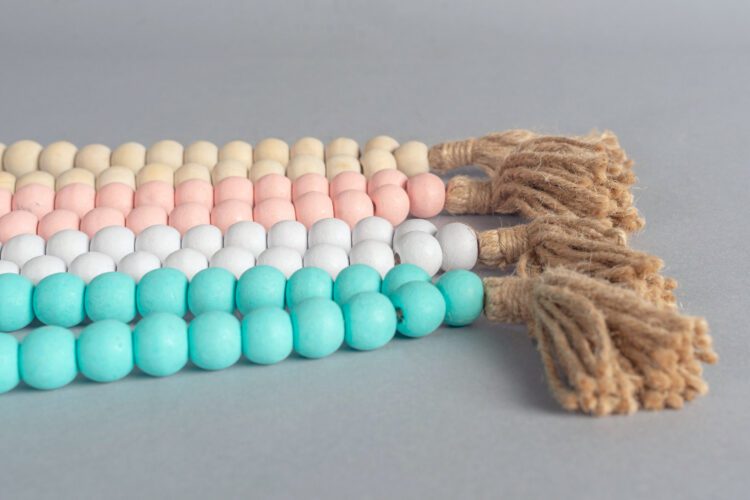 Collar Decorativo Cuentas de Madera - Imagen 3
