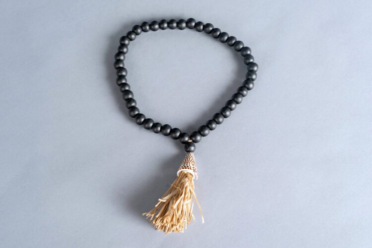 Collar Decorativo Cuentas de Madera Negro