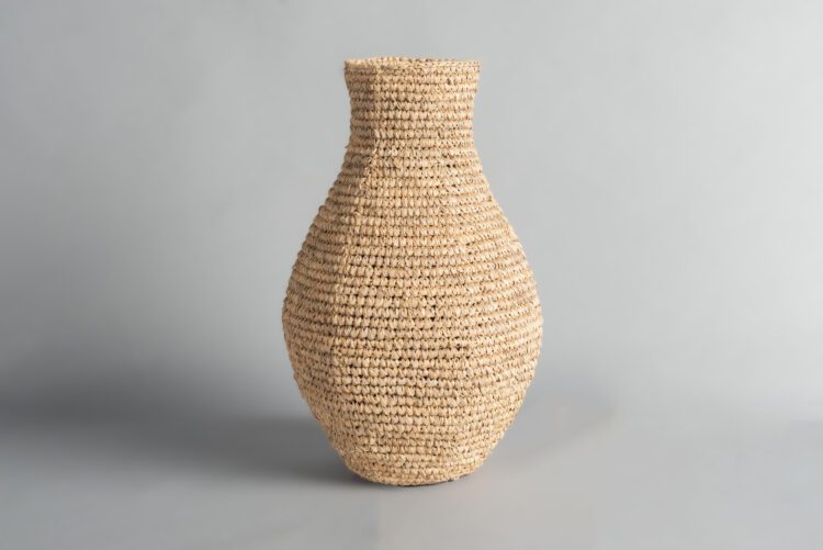 Cantaro Fibra Natural Boca Angosta