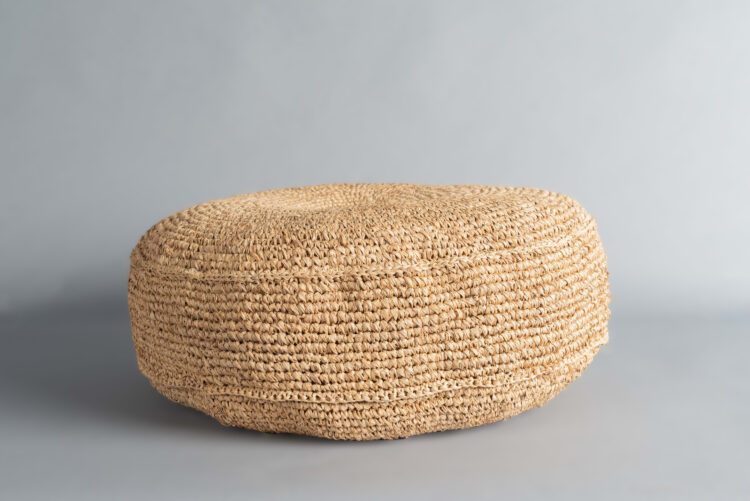 Pouf Redondo Rafia Natural