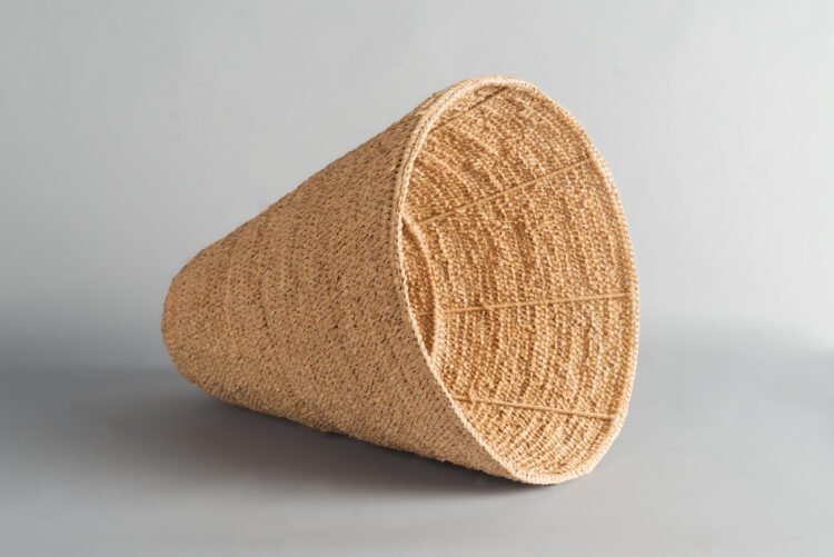 Pantalla de Lampara Fibra Natural Conica - Imagen 6