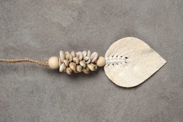 Cuelga Simple Conchas Corazon y Cordel - Imagen 6