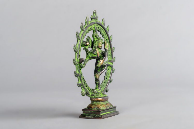 Shiva en Bronce Verde - Imagen 2