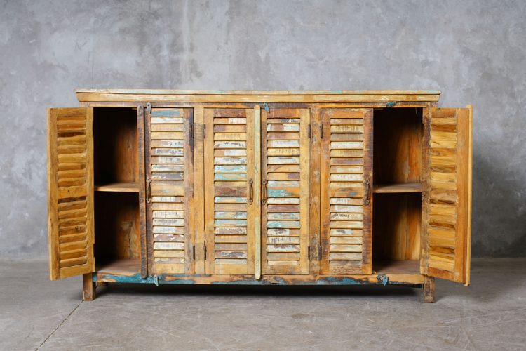 Buffet Indio 6 puertas Madera reciclada - Imagen 2