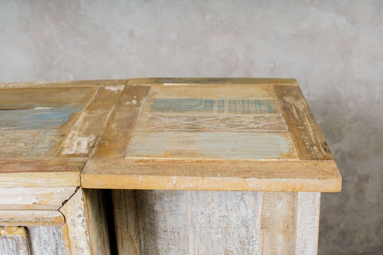 Mueble Bar Plegable de Maderas Recicladas - Imagen 4