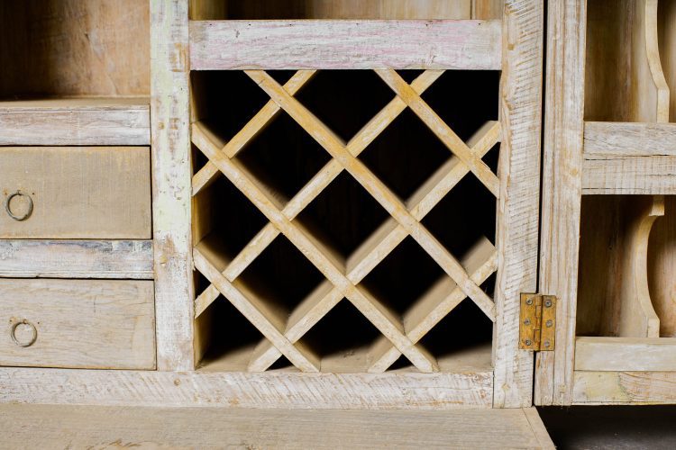 Mueble Bar Plegable de Maderas Recicladas - Imagen 8