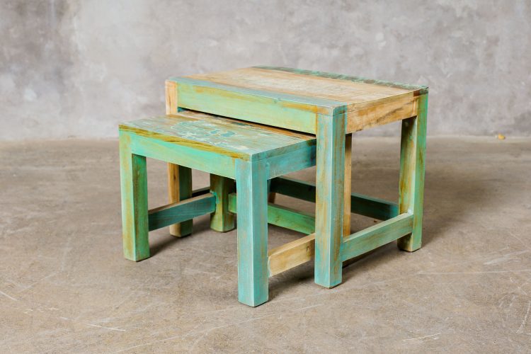 Mesas Nido Madera Reciclada (se venden por separado)
