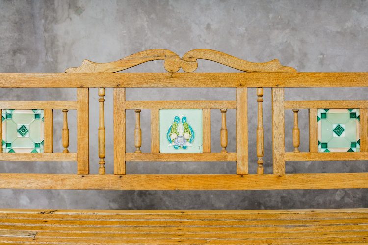 Banqueta India Azulejos con Respaldo - Imagen 3