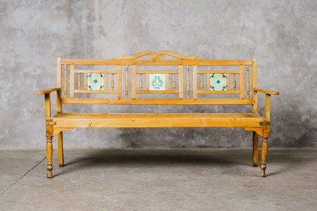 Banqueta India Azulejos con Respaldo