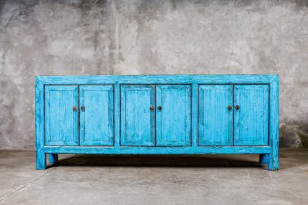 Buffet Chino Lacado Azul XL
