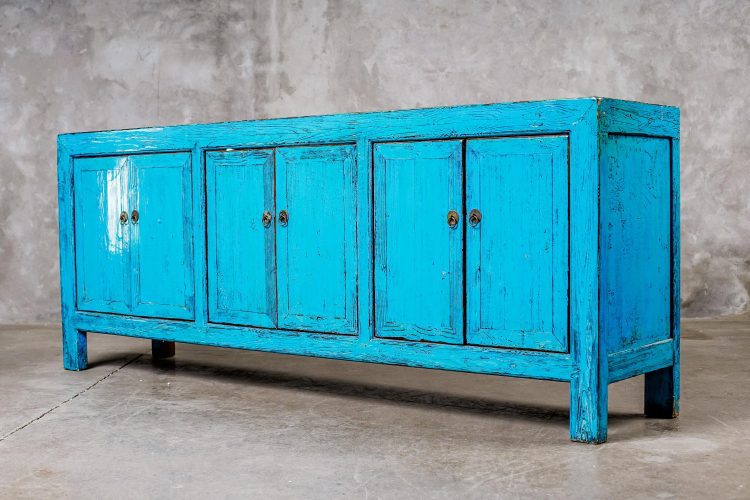 Buffet Chino Lacado Azul XL - Imagen 5