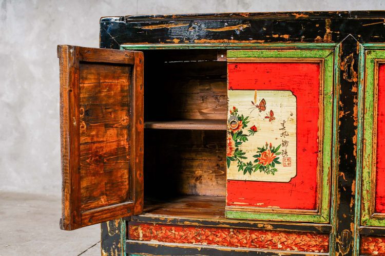 Buffet Chino Antiguo Diseño Flores - Imagen 6
