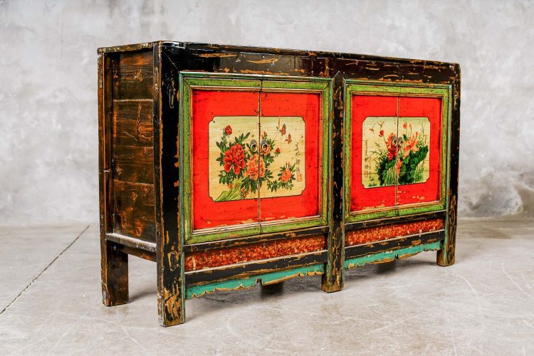 Buffet Chino Antiguo Diseño Flores - Imagen 7