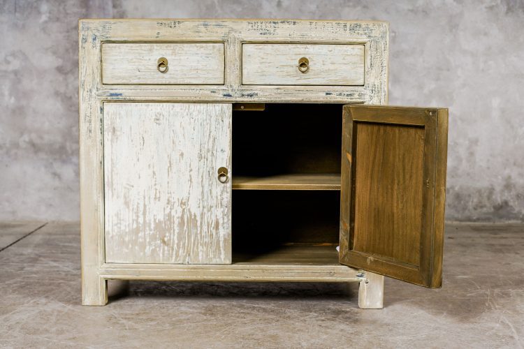 Comoda Pintura Decapada 2 Puerta y Cajones - Imagen 5