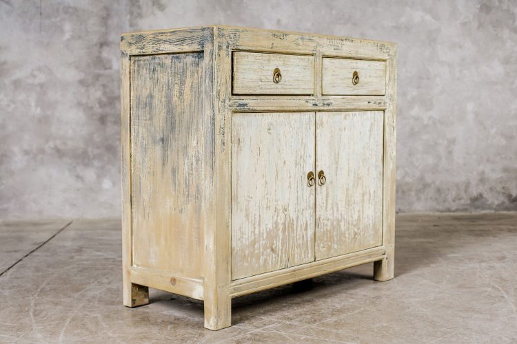 Comoda Pintura Decapada 2 Puerta y Cajones - Imagen 6