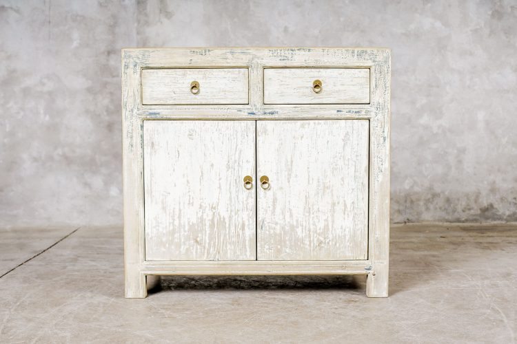 Comoda Pintura Decapada 2 Puerta y Cajones