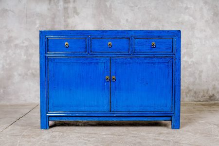 Buffet Lacado Azul 3 Cajones