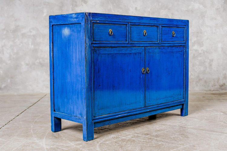 Buffet Lacado Azul 3 Cajones - Imagen 6