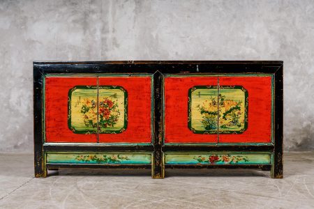 Buffet Chino Antiguo Diseño Flores 2