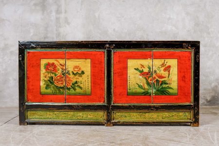 Buffet Chino Antiguo Diseño Flores 3