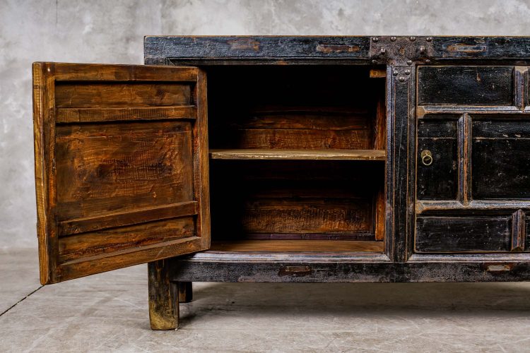 Buffet Chino Antiguo Maderas Recicladas 4 Puertas - Imagen 9